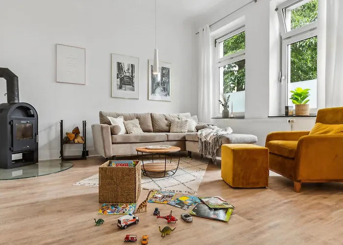 Level22 ! Grosszuegiger Altbau, Tolles Design Mit Kamin - Zentral In Bahnhofsnaehe Леверкузен